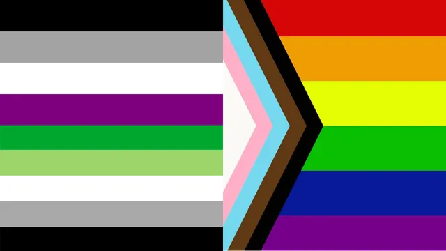 アセクシュアル・フラッグ、アロマンティック・フラッグ、プライド・フラッグ